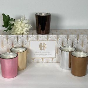 House Of Harlow 1960 Boxed Luxury Soy Blend Set of 5 Candles NEW